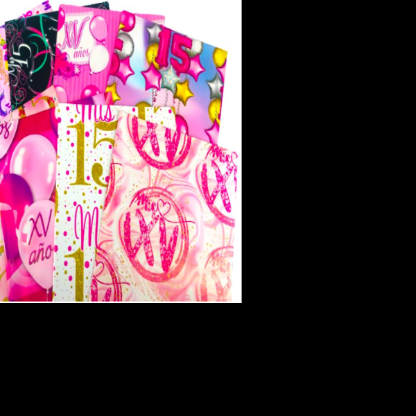 PAPEL COUCHE XV AÑOS DIPAK 50X70 CM. PZA